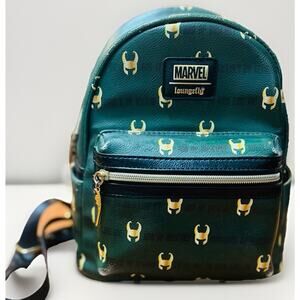 Loungefly Marvel Loki God of Mischief Mini Backpack FYE Exclusive READ